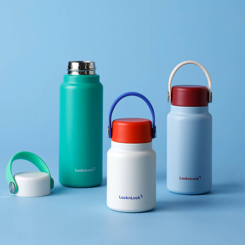 B&igrave;nh giữ nhiệt bỏ t&uacute;i LocknLock Mini pocket tumbler c&oacute; quai x&aacute;ch LHC4439GRN - LHC4438BLU - LHC4437IVY image number null